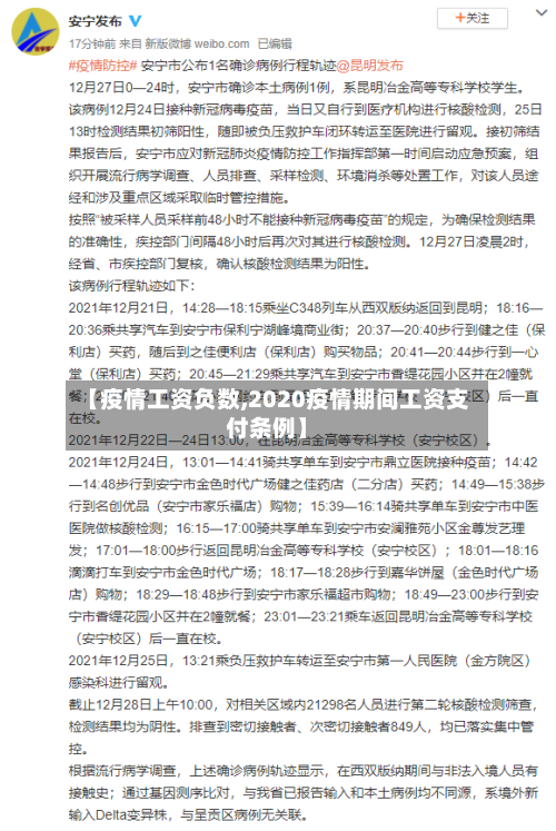 【疫情工资负数,2020疫情期间工资支付条例】-第2张图片