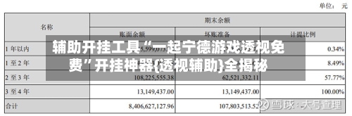 辅助开挂工具“一起宁德游戏透视免费”开挂神器{透视辅助}全揭秘-第2张图片