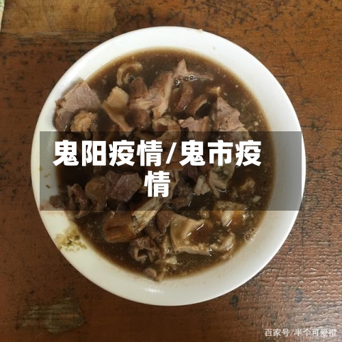 鬼阳疫情/鬼市疫情-第1张图片