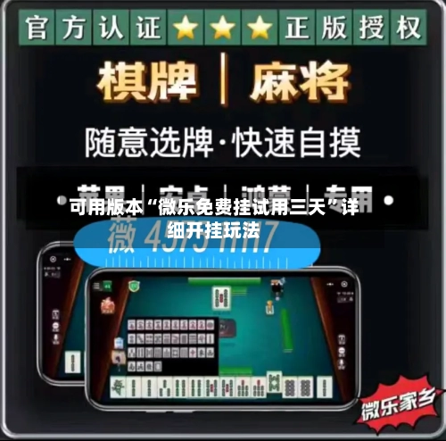 可用版本“微乐免费挂试用三天”详细开挂玩法-第1张图片