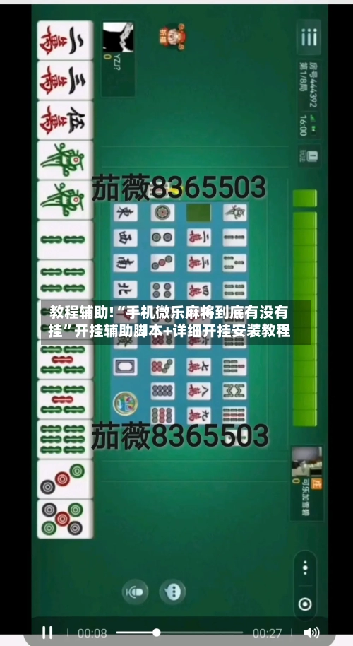教程辅助!“手机微乐麻将到底有没有挂	”开挂辅助脚本+详细开挂安装教程-第1张图片