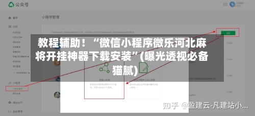 教程辅助！“微信小程序微乐河北麻将开挂神器下载安装”(曝光透视必备猫腻)-第2张图片