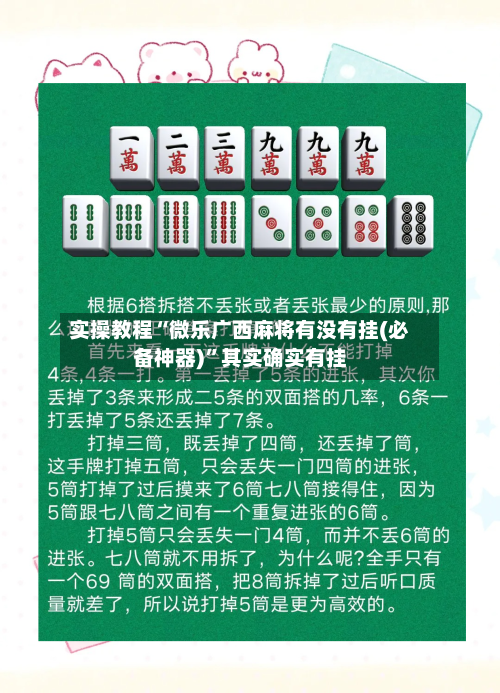 实操教程“微乐广西麻将有没有挂(必备神器)”其实确实有挂-第3张图片