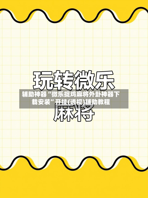 辅助神器“微乐捉鸡麻将外卦神器下载安装”开挂(透视)辅助教程-第3张图片