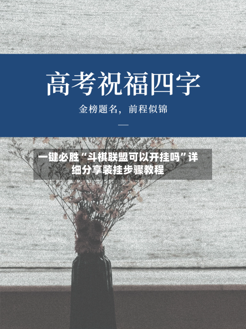 一键必胜“斗棋联盟可以开挂吗	”详细分享装挂步骤教程-第1张图片