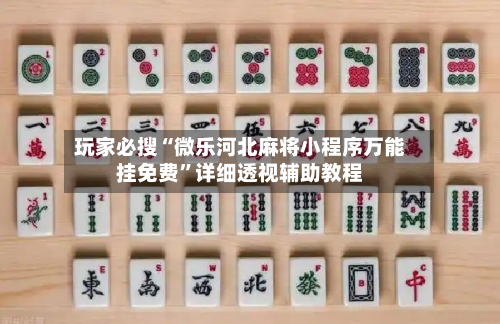 玩家必搜“微乐河北麻将小程序万能挂免费”详细透视辅助教程-第1张图片