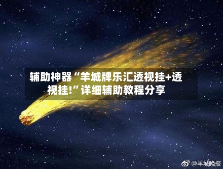 辅助神器“羊城牌乐汇透视挂+透视挂!”详细辅助教程分享-第2张图片