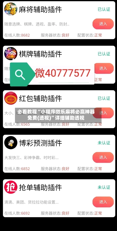 必看教程“小程序微乐麻将必赢神器免费(透视)”详细辅助透视-第2张图片