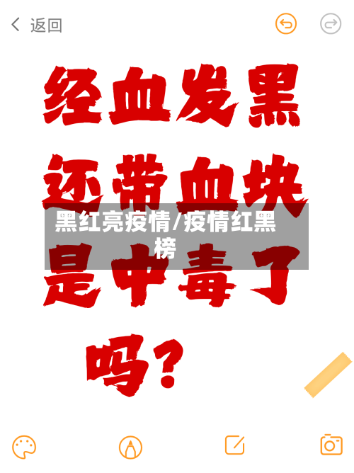 黑红亮疫情/疫情红黑榜-第1张图片