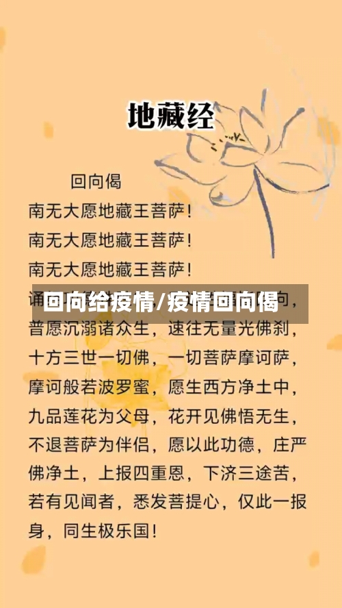 回向给疫情/疫情回向偈-第3张图片