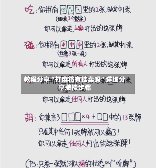 教程分享“打麻将有挂卖吗”详细分享装挂步骤-第3张图片