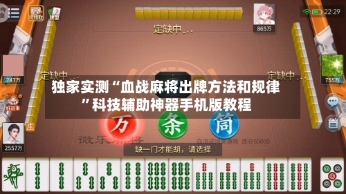 独家实测“血战麻将出牌方法和规律”科技辅助神器手机版教程-第2张图片