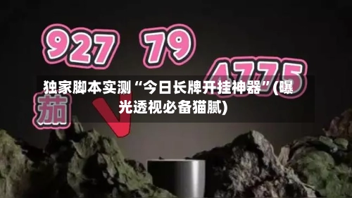 独家脚本实测“今日长牌开挂神器”(曝光透视必备猫腻)-第3张图片