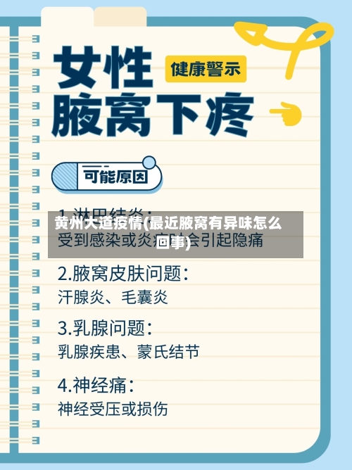 黄州大道疫情(最近腋窝有异味怎么回事)-第2张图片