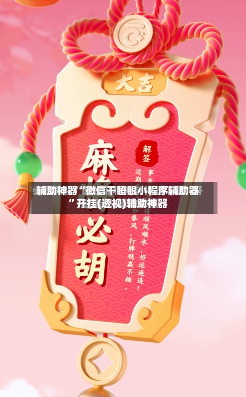 辅助神器“微信干瞪眼小程序辅助器”开挂(透视)辅助神器-第3张图片