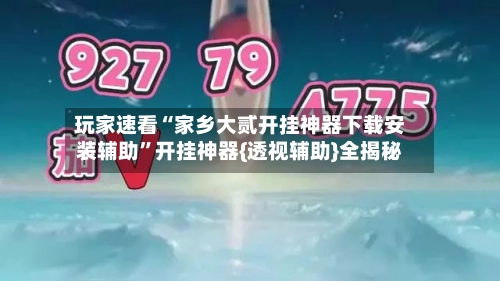 玩家速看“家乡大贰开挂神器下载安装辅助	”开挂神器{透视辅助}全揭秘-第3张图片