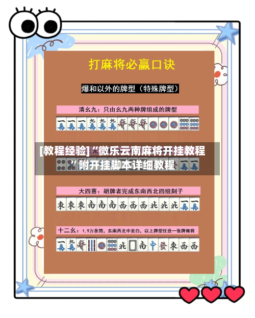 [教程经验]“微乐云南麻将开挂教程”附开挂脚本详细教程-第2张图片