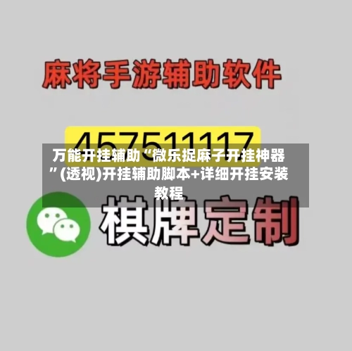 万能开挂辅助“微乐捉麻子开挂神器”(透视)开挂辅助脚本+详细开挂安装教程-第3张图片
