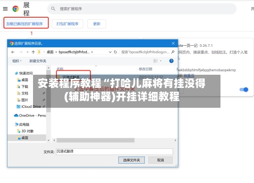 安装程序教程“打哈儿麻将有挂没得(辅助神器)开挂详细教程-第1张图片