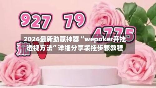 2026最新助赢神器“wepoker开挂透视方法”详细分享装挂步骤教程-第1张图片