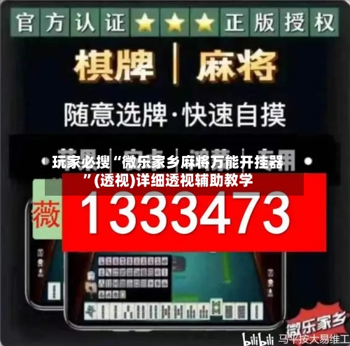 玩家必搜“微乐家乡麻将万能开挂器”(透视)详细透视辅助教学-第3张图片