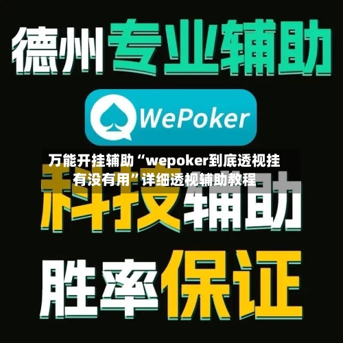 万能开挂辅助“wepoker到底透视挂有没有用	”详细透视辅助教程-第2张图片