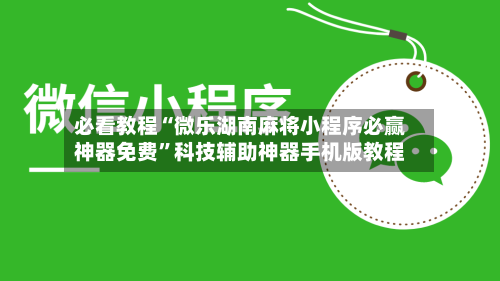 必看教程“微乐湖南麻将小程序必赢神器免费”科技辅助神器手机版教程-第2张图片