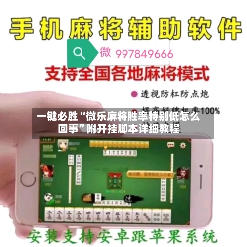 一键必胜“微乐麻将胜率特别低怎么回事”附开挂脚本详细教程-第2张图片