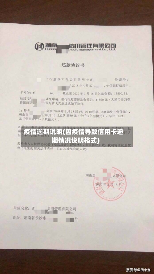 疫情逾期说明(因疫情导致信用卡逾期情况说明格式)-第2张图片