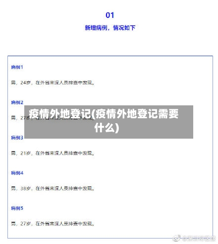疫情外地登记(疫情外地登记需要什么)-第2张图片