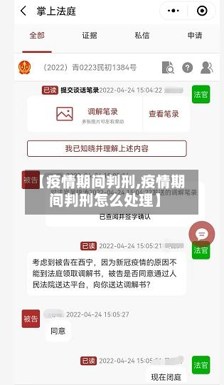 【疫情期间判刑,疫情期间判刑怎么处理】-第3张图片