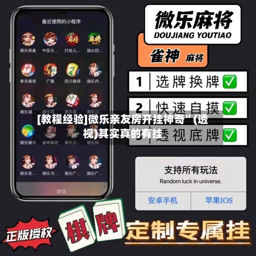[教程经验]微乐亲友房开挂神奇	”(透视)其实真的有挂-第1张图片