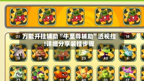 万能开挂辅助“牛至尊辅助”透视挂!详细分享装挂步骤-第3张图片