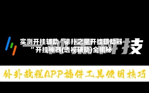 实测开挂辅助“德扑之星开挂辅助器”开挂神器{透视辅助}全揭秘-第1张图片