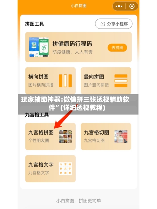玩家辅助神器:微信拼三张透视辅助软件”(详细透视教程)-第3张图片