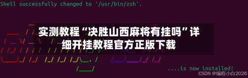 实测教程“决胜山西麻将有挂吗”详细开挂教程官方正版下载-第1张图片