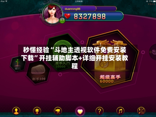 秒懂经验“斗地主透视软件免费安装下载”开挂辅助脚本+详细开挂安装教程-第1张图片