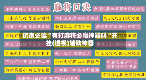 玩家必读“有打麻将必赢神器吗“开挂(透视)辅助神器-第1张图片