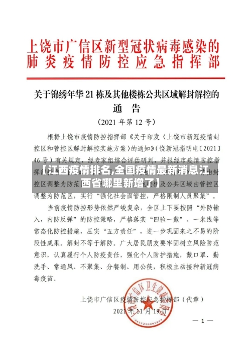 【江西疫情排名,全国疫情最新消息江西省哪里新增了】-第3张图片