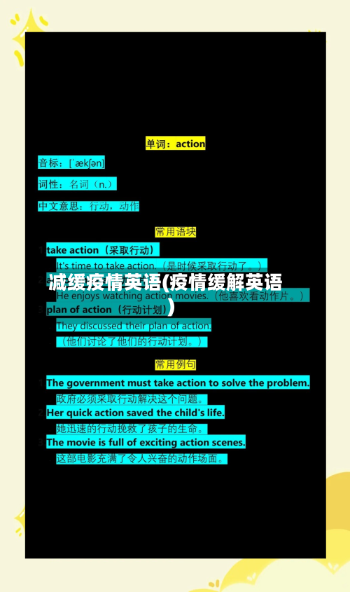 减缓疫情英语(疫情缓解英语)-第1张图片
