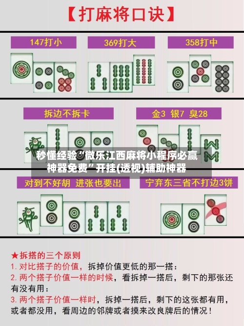 秒懂经验“微乐江西麻将小程序必赢神器免费”开挂(透视)辅助神器-第1张图片