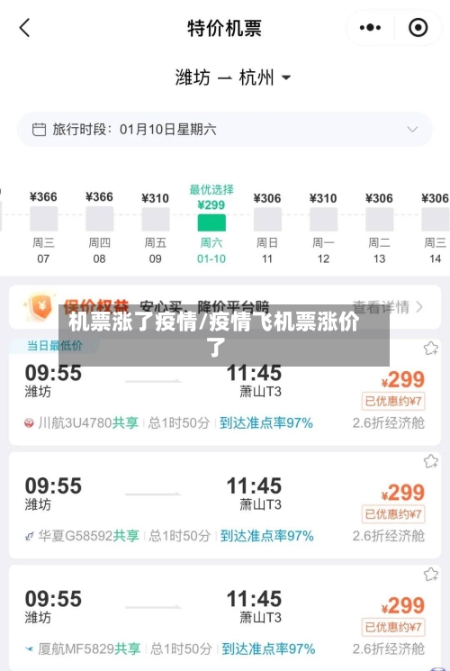 机票涨了疫情/疫情飞机票涨价了-第1张图片