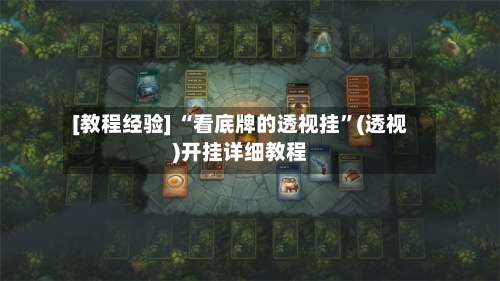 [教程经验] “看底牌的透视挂”(透视)开挂详细教程-第3张图片