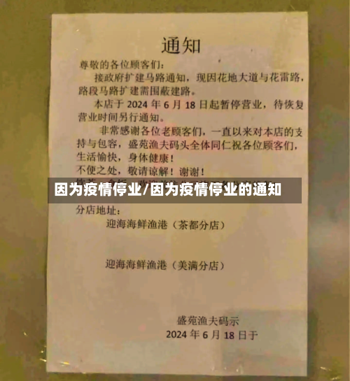 因为疫情停业/因为疫情停业的通知-第1张图片