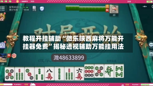 教程开挂辅助“微乐陕西麻将万能开挂器免费”揭秘透视辅助万能挂用法-第1张图片