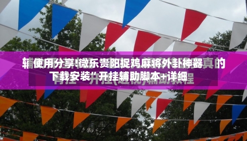 使用分享!微乐贵阳捉鸡麻将外卦神器下载安装”开挂辅助脚本+详细-第2张图片