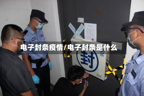 电子封条疫情/电子封条是什么-第2张图片