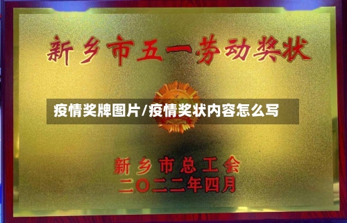 疫情奖牌图片/疫情奖状内容怎么写-第1张图片