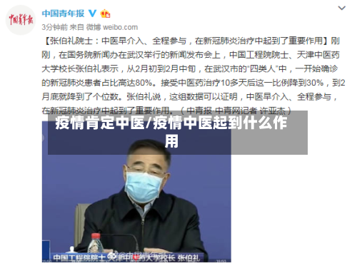 疫情肯定中医/疫情中医起到什么作用-第2张图片