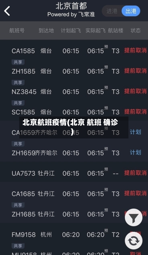 北京航班疫情(北京 航班 确诊)-第1张图片